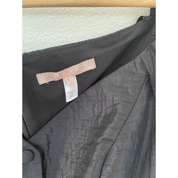 Anthropologie Hutch Long-Sleeve Off-The-Shoulder Black Mini Dress Small - Picture 5 of 11